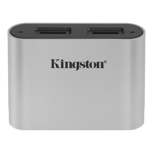 Cititor Card USB 3.2 Kingston Workflow, Dual microSD, Gri WFS-SDC