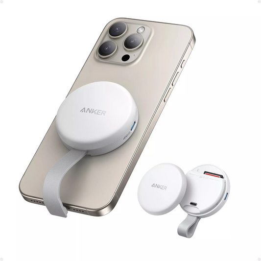 Cititor Card USB-C Anker MagGo pentru Apple iPhone USB-C, SD - microSD, Alb A83D1G21