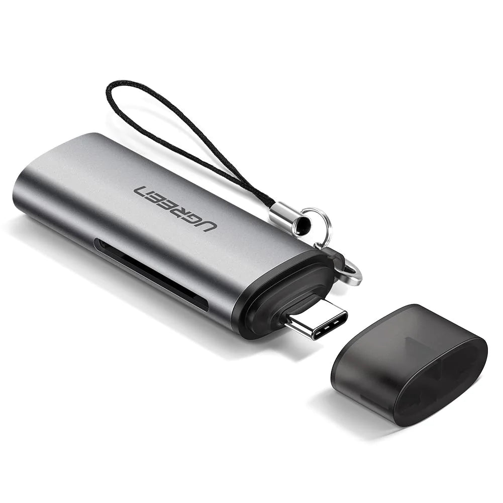 Cititor Card USB-C UGREEN CM184, SD - microSD, Gri