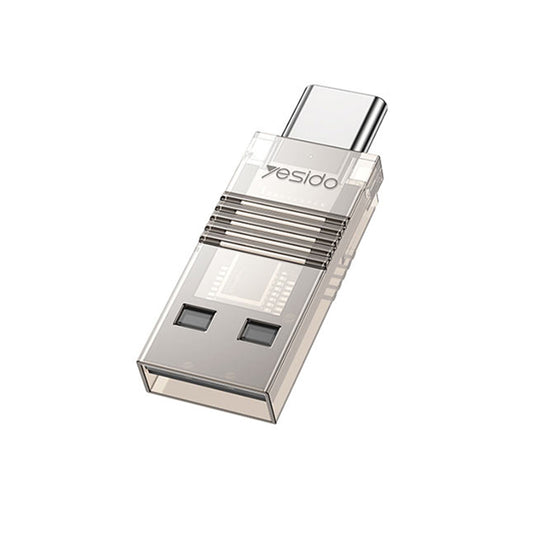 Cititor Card USB / USB-C Yesido GS21, microSD, Transparent