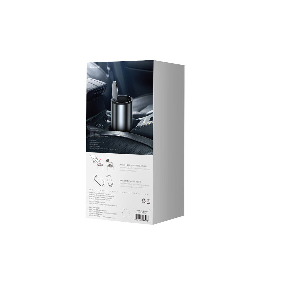 Cos Auto Baseus Gentleman Style cu 30 Saci Menajeri, Negru CRLJT-01