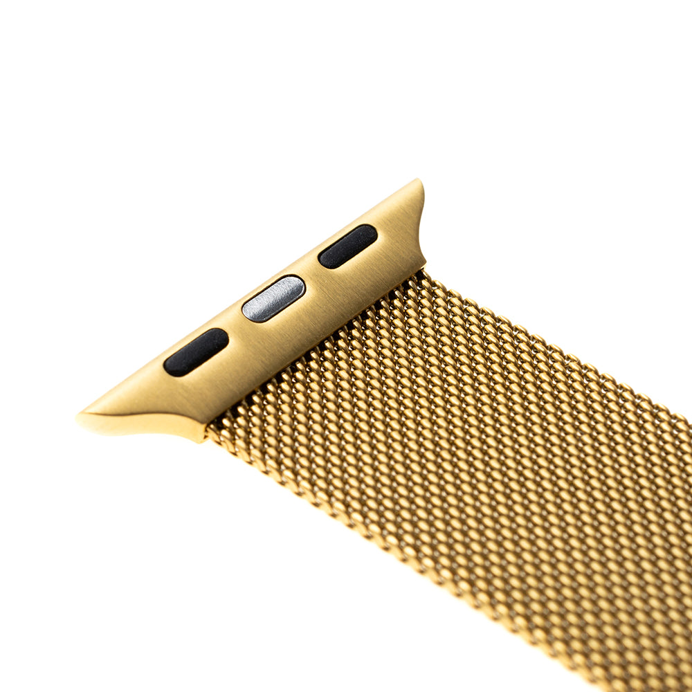 Curea Fixed Mesh pentru Apple Watch 49mm / 46mm / 45mm / 44mm / 42mm Series, Aurie