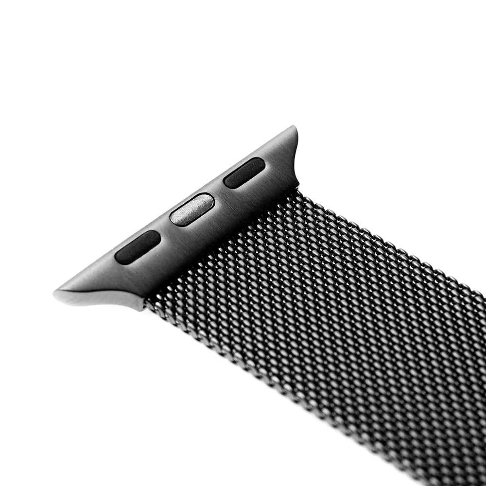 Curea Fixed Mesh pentru Apple Watch 49mm / 46mm / 45mm / 44mm / 42mm Series, Neagra