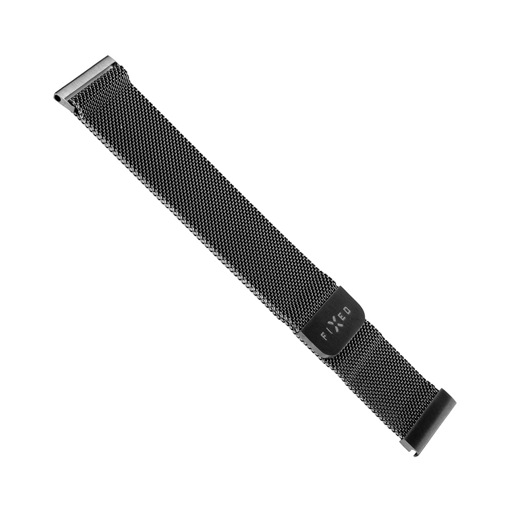 Curea Fixed Mesh pentru Huawei Watch / Garmin Watch Series, 18mm, Neagra
