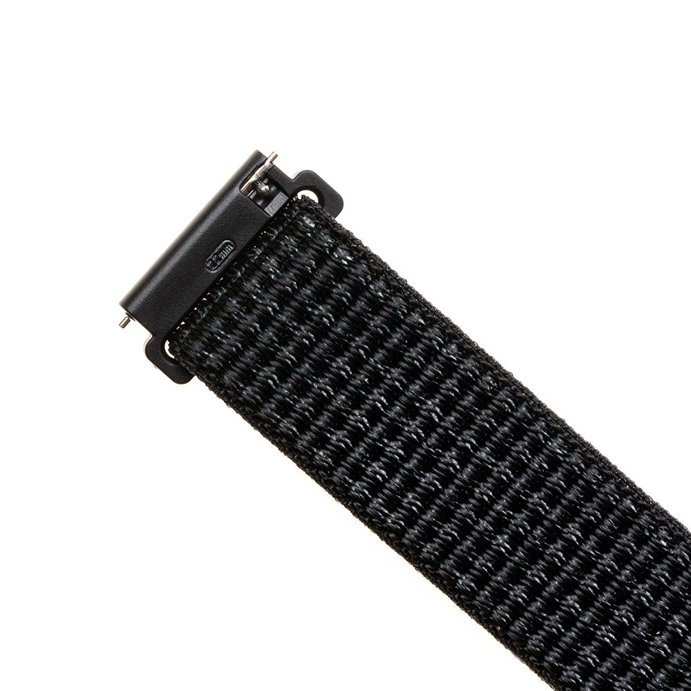 Curea Fixed Nylon pentru Huawei Watch / Xiaomi Watch Series, 22mm, Neagra Mata