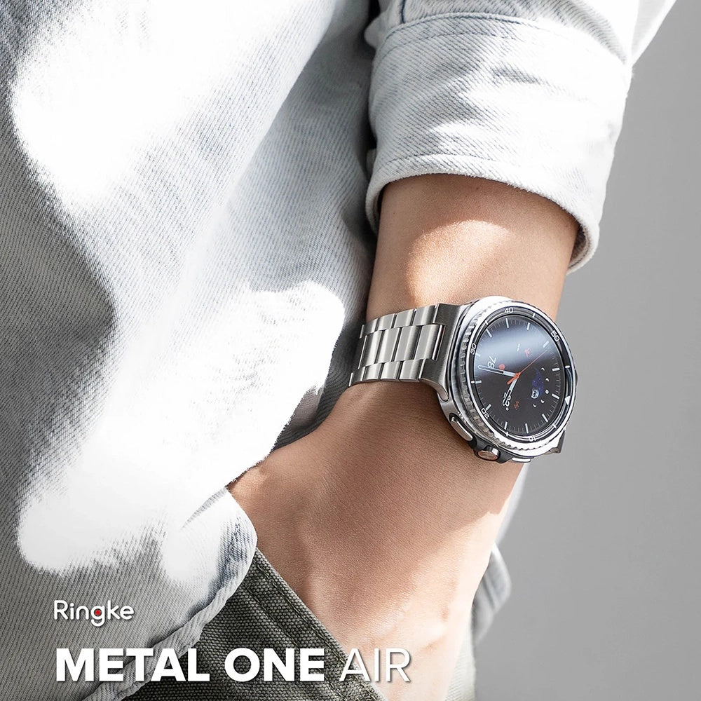 Curea Ringke Metal One Air pentru Samsung Galaxy Watch8 / Watch8 Classic Series, Argintie