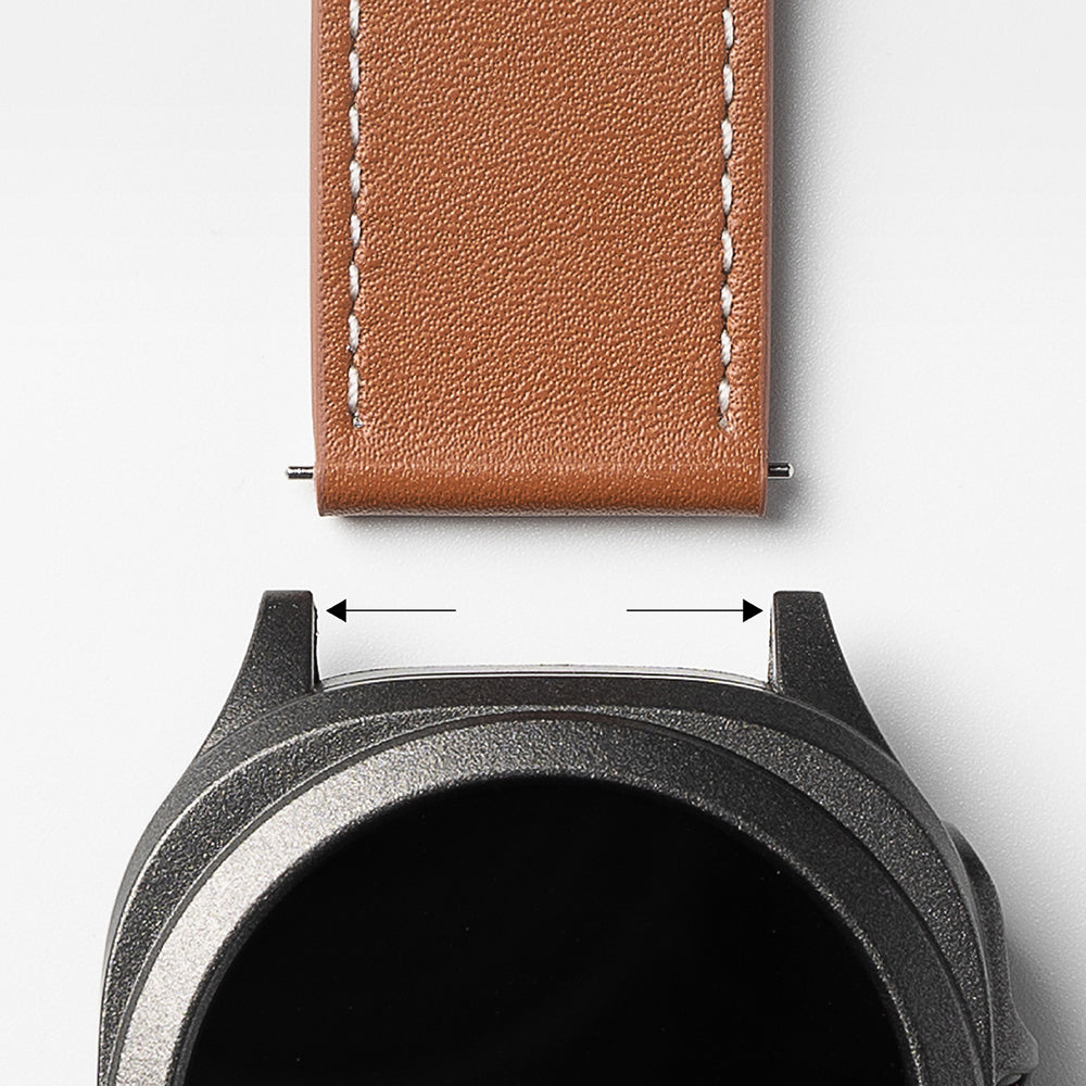 Curea Ringke One Basic Bold pentru Fossil Watch / Mobvoi Watch / Suunto Watch Series, 24mm, Alba