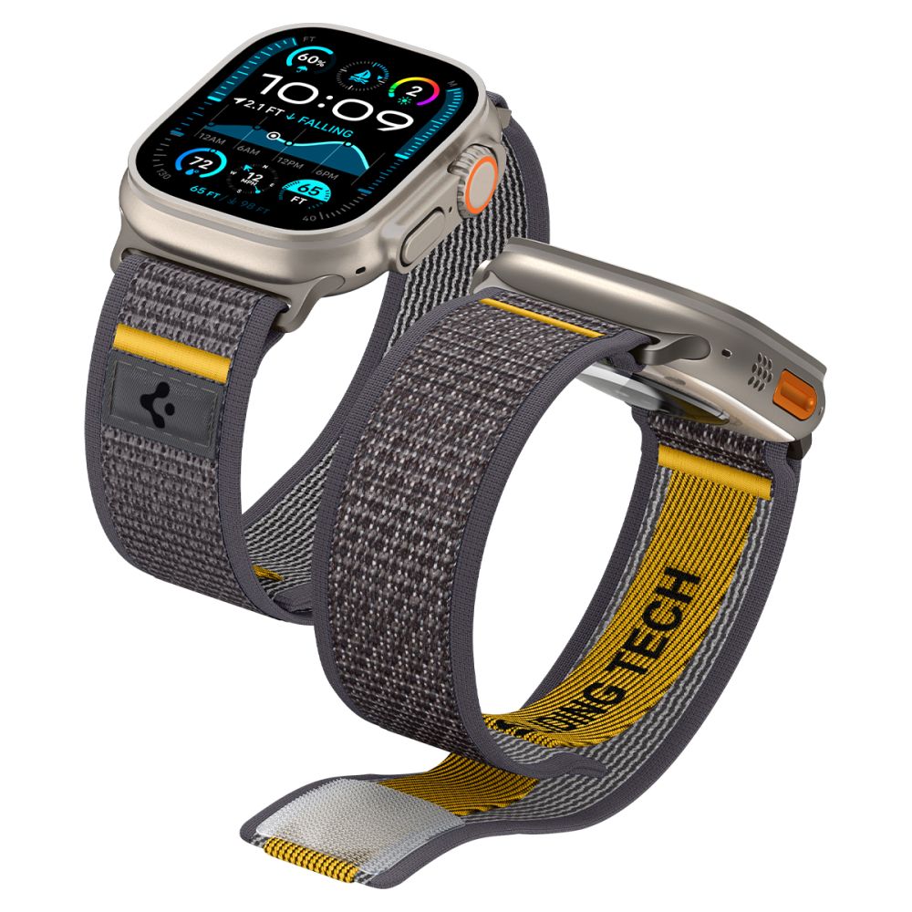Curea Spigen Athlex Air pentru Apple Watch 49mm / 46mm / 45mm / 44mm Series, Gri AMP09034