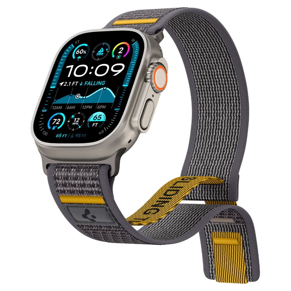 Curea Spigen Athlex Air pentru Apple Watch 49mm / 46mm / 45mm / 44mm Series, Gri AMP09034