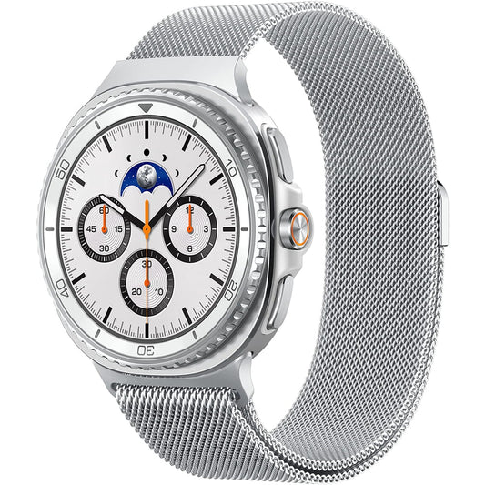 Curea Spigen Metal Fit pentru Samsung Galaxy Watch9 / Watch8 / Watch8 Classic Series, Argintie AMP10121