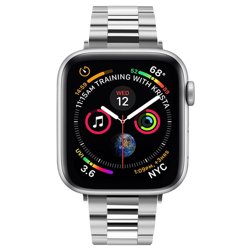 Curea Spigen Modern Fit pentru Apple Watch 42mm / 41mm / 40mm / 38mm Series, Argintie 061MP25943
