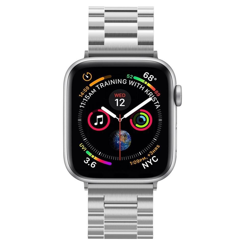 Curea Spigen Modern Fit pentru Apple Watch 49mm / 46mm / 45mm / 44mm / 42mm Series, Argintie 062MP25404