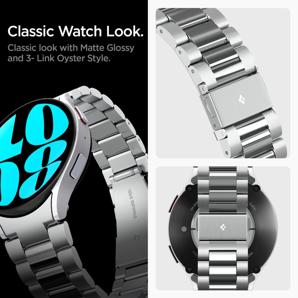 Curea Spigen Modern Fit pentru Samsung Galaxy Watch6 44mm, Argintie