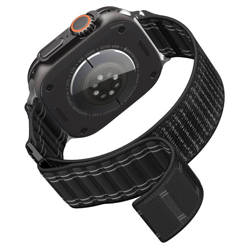 Curea Spigen WBF0 pentru Apple Watch 49mm / 46mm / 45mm / 44mm Series, Neagra AMP10141
