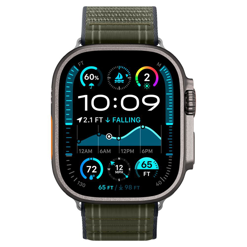 Curea Spigen WBF0 pentru Apple Watch 49mm / 46mm / 45mm / 44mm Series, Verde AMP10142