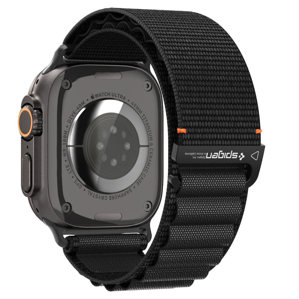 Curea Spigen WBF1 pentru Apple Watch 49mm / 46mm / 45mm / 44mm Series, Neagra AMP10144