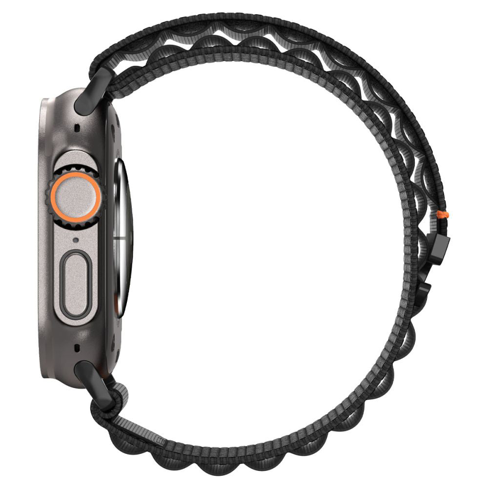 Curea Spigen WBF1 pentru Apple Watch 49mm / 46mm / 45mm / 44mm Series, Neagra AMP10144