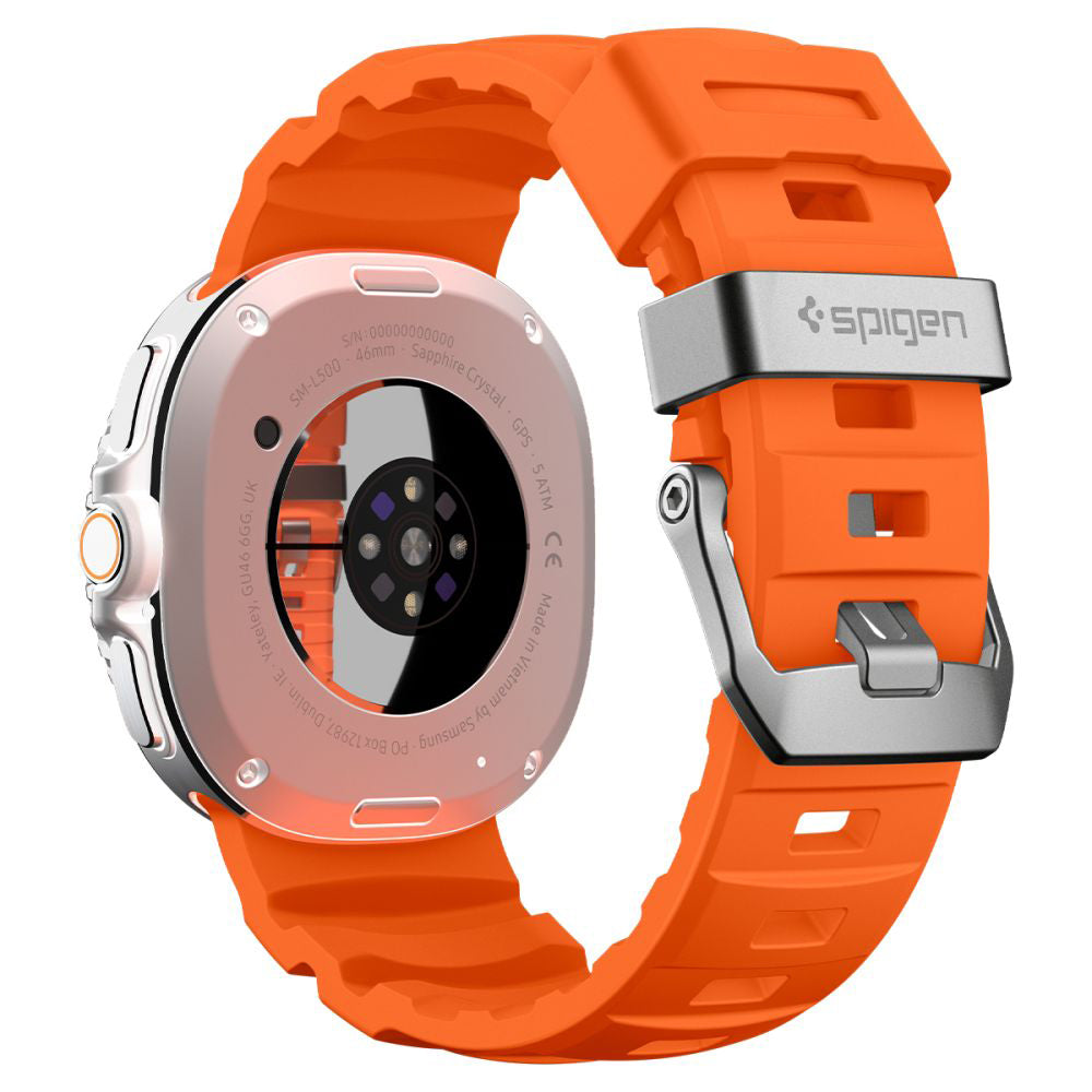 Curea Spigen WBS2 pentru Samsung Galaxy Watch8 / Watch8 Classic Series, Portocalie