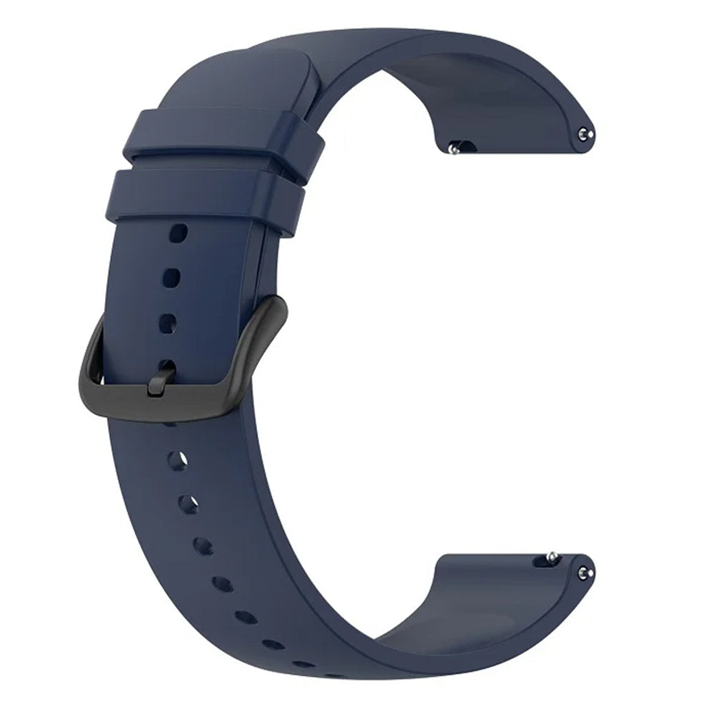 Curea Techsuit W001 pentru Samsung Galaxy Watch / Huawei Watch Series, 20mm, Albastra Inchis
