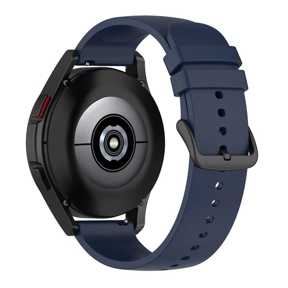 Curea Techsuit W001 pentru Samsung Galaxy Watch / Huawei Watch Series, 20mm, Albastra Inchis
