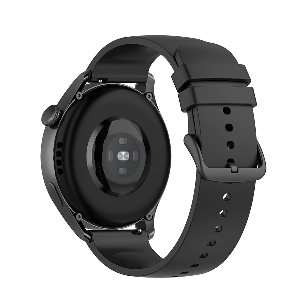 Curea Techsuit W001 pentru Samsung Galaxy Watch / Huawei Watch Series, 20mm, Neagra