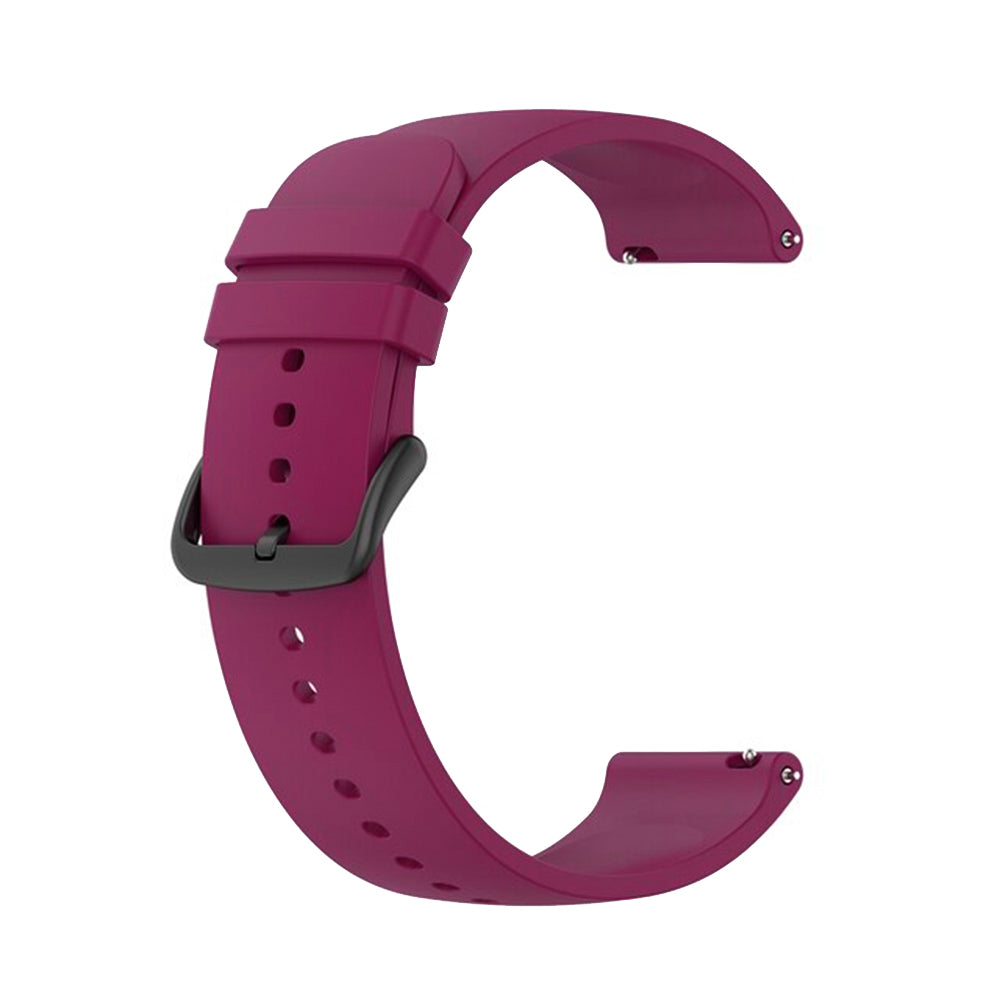 Curea Techsuit W001 pentru Samsung Galaxy Watch / Huawei Watch Series, 20mm, Rosie