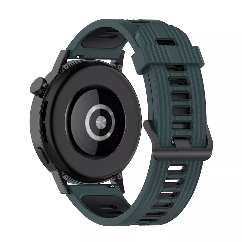 Curea Techsuit W002 pentru Samsung Galaxy Watch / Huawei Watch Series, 20mm, Verde