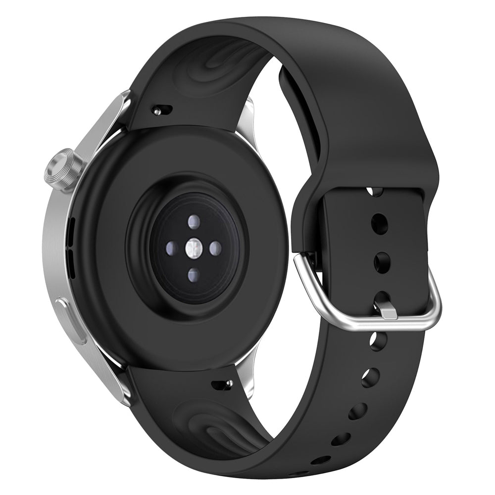 Curea Techsuit W003 pentru Huawei Watch / Xiaomi Watch Series, 22mm, Neagra