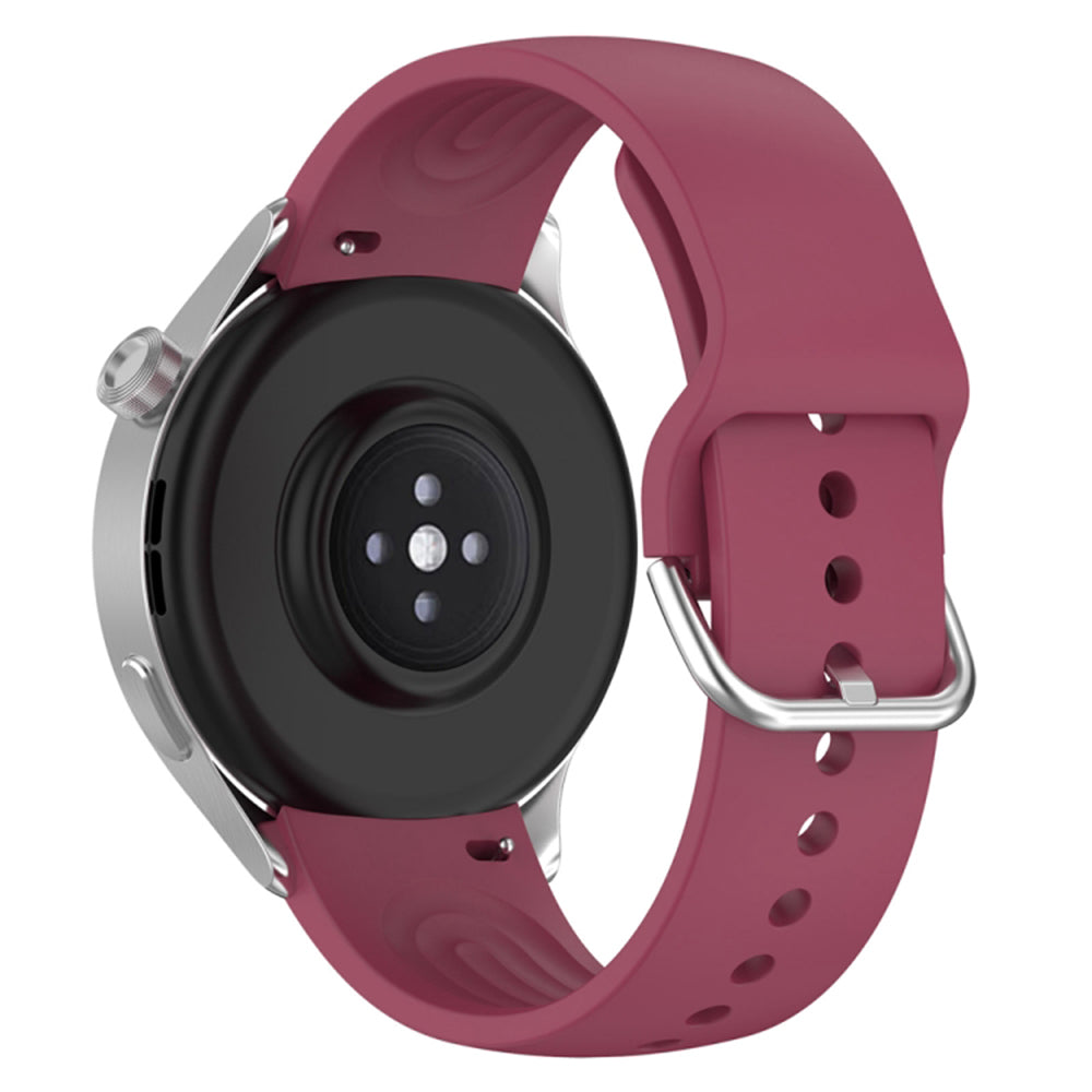 Curea Techsuit W003 pentru Huawei Watch / Xiaomi Watch Series, 22mm, Rosie Inchis