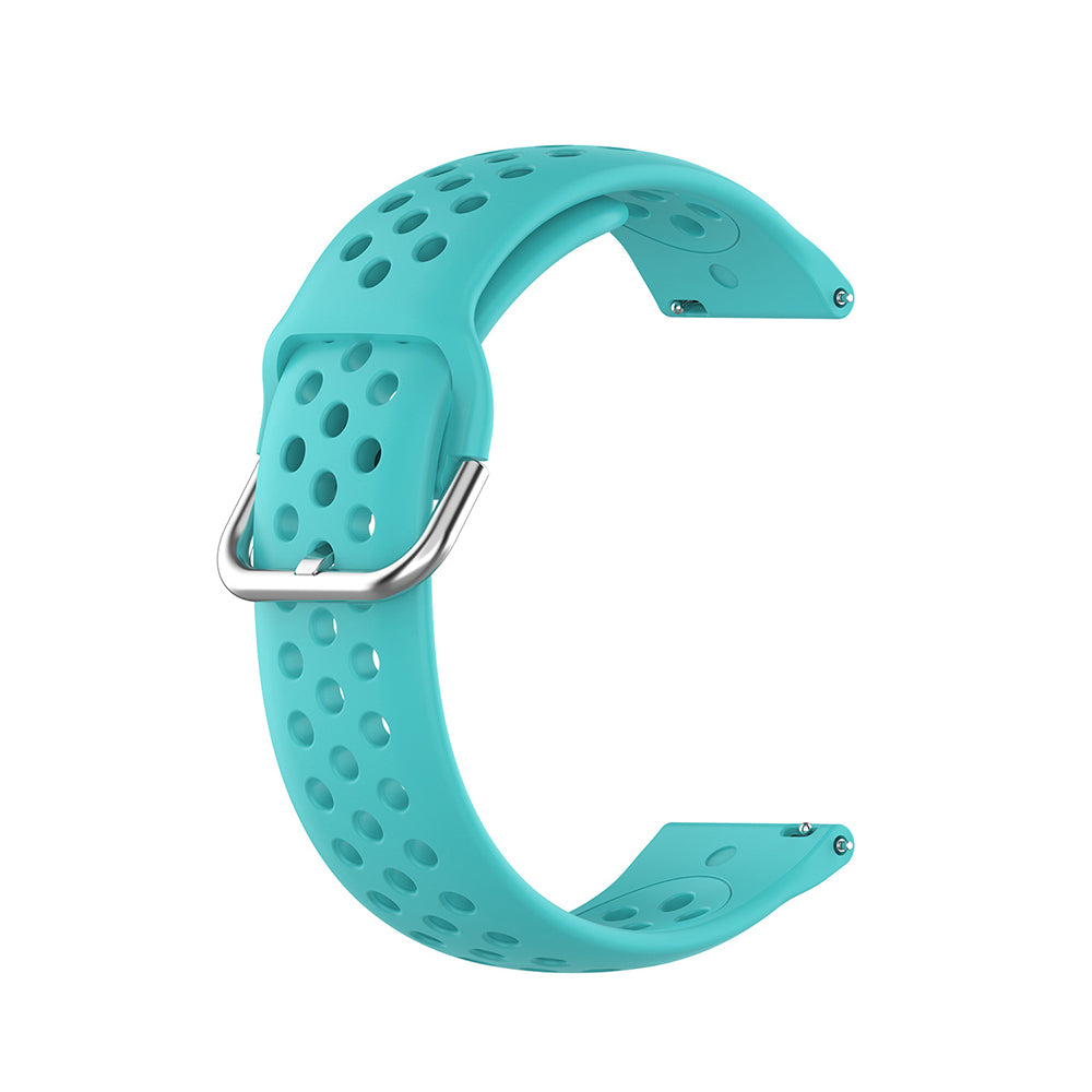 Curea Techsuit W004 pentru Samsung Galaxy Watch / Huawei Watch Series, 20mm, Turcoaz