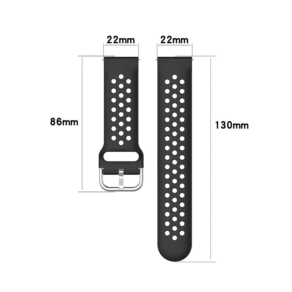 Curea Techsuit W004 pentru Samsung Galaxy Watch / Huawei Watch Series, 22mm, Rosie