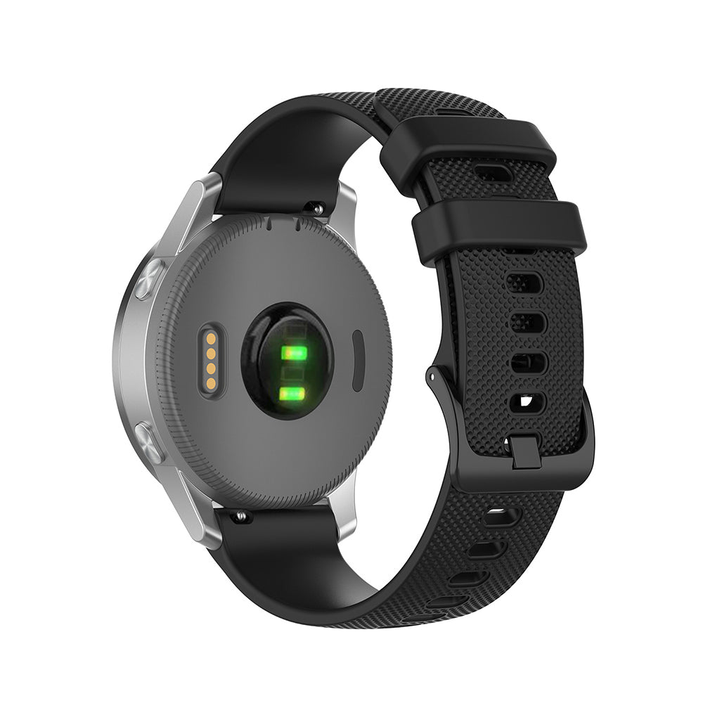 Curea Techsuit W006 pentru Huawei Watch / Garmin Watch Series, 18mm, Neagra