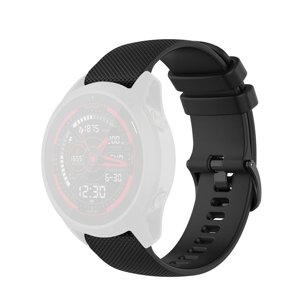 Curea Techsuit W006 pentru Samsung Galaxy Watch / Huawei Watch Series, 22mm, Neagra
