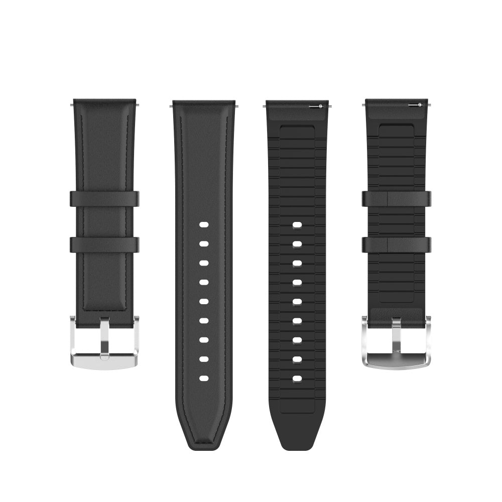 Curea Techsuit W007 pentru Samsung Galaxy Watch / Huawei Watch Series, 22mm, Neagra
