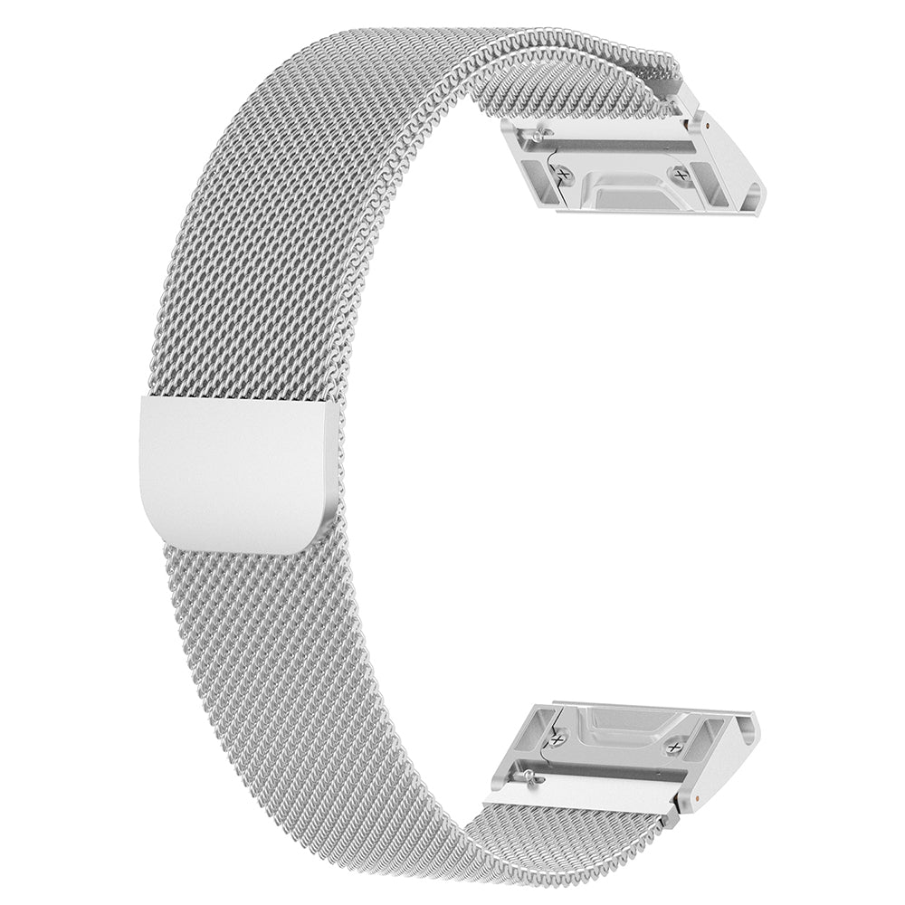 Curea Techsuit W009 pentru Garmin Watch Fenix Series, 26mm, Argintie
