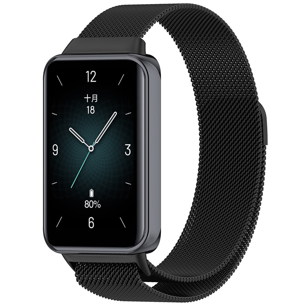 Curea Techsuit W009 pentru Honor Band 9, Neagra