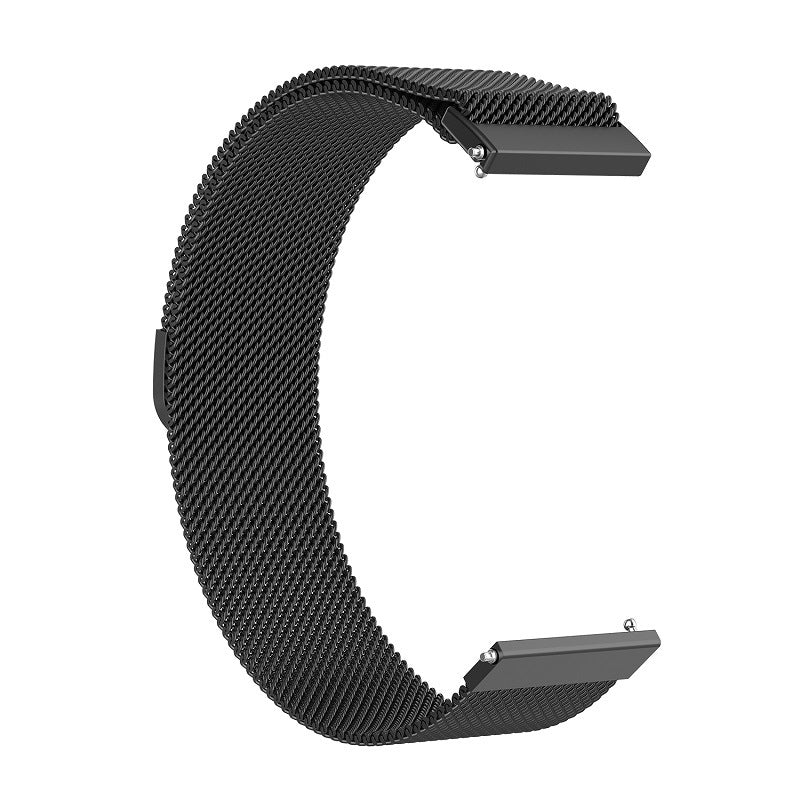 Curea Techsuit W009 pentru Huawei Watch / Garmin Watch Series, 18mm, Neagra