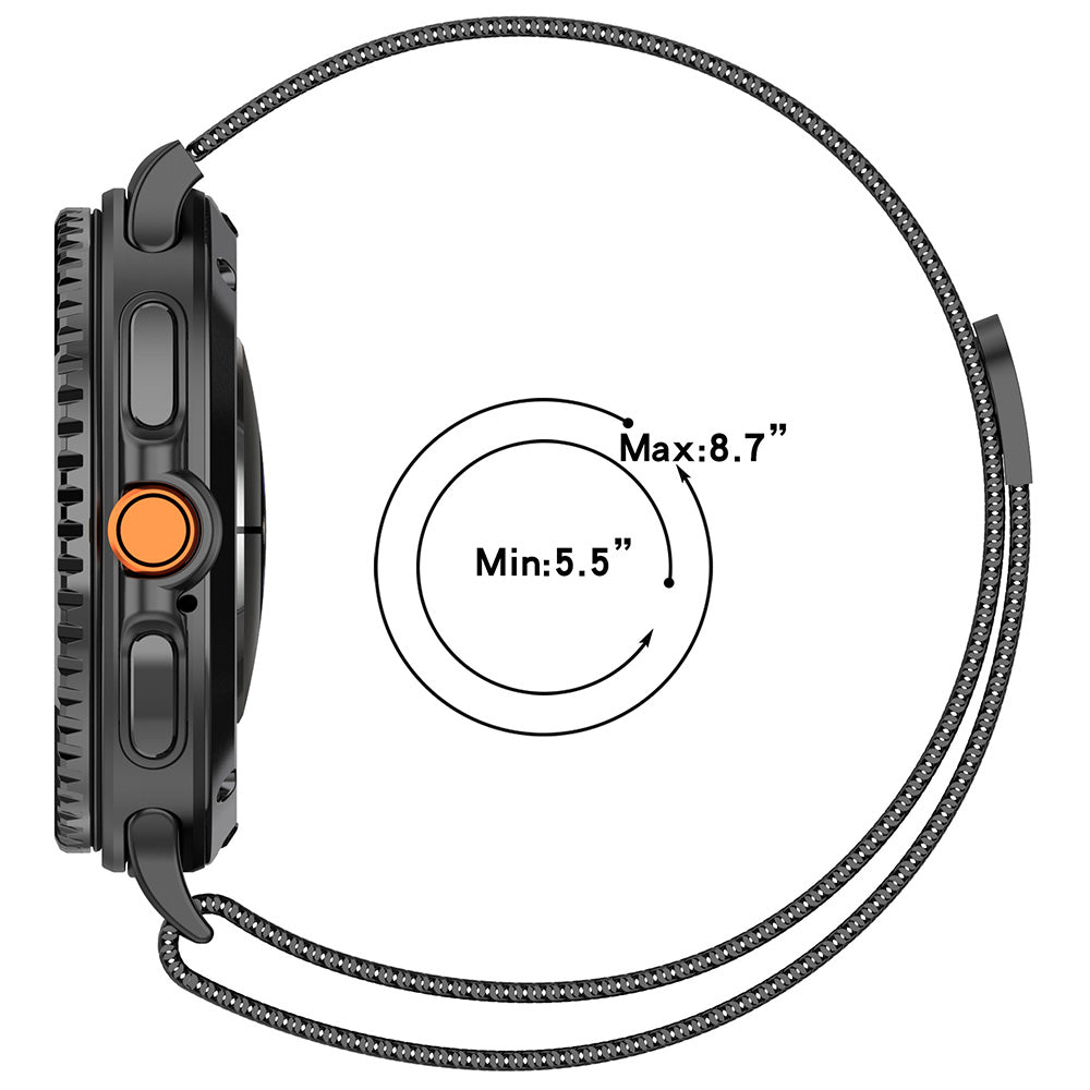 Curea Techsuit W009 pentru Samsung Galaxy Watch8 / Watch8 Classic Series, Gri