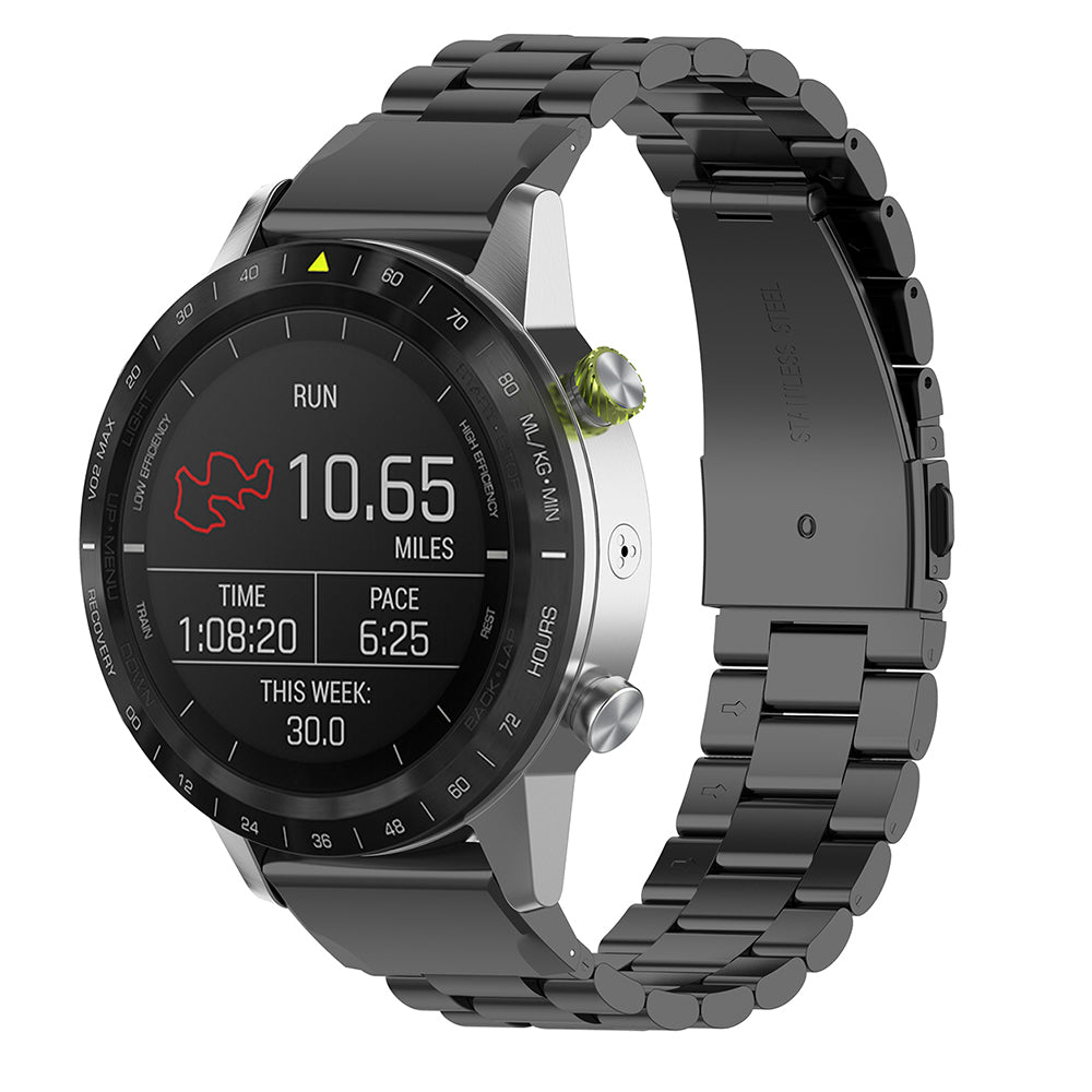 Curea Techsuit W010 pentru Garmin Watch Fenix / Forerunner Series, 22mm, Neagra