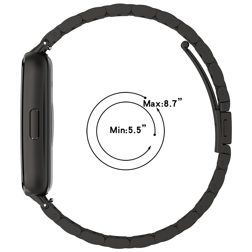 Curea Techsuit W010 pentru Huawei Band 11 / 11 Pro, Neagra