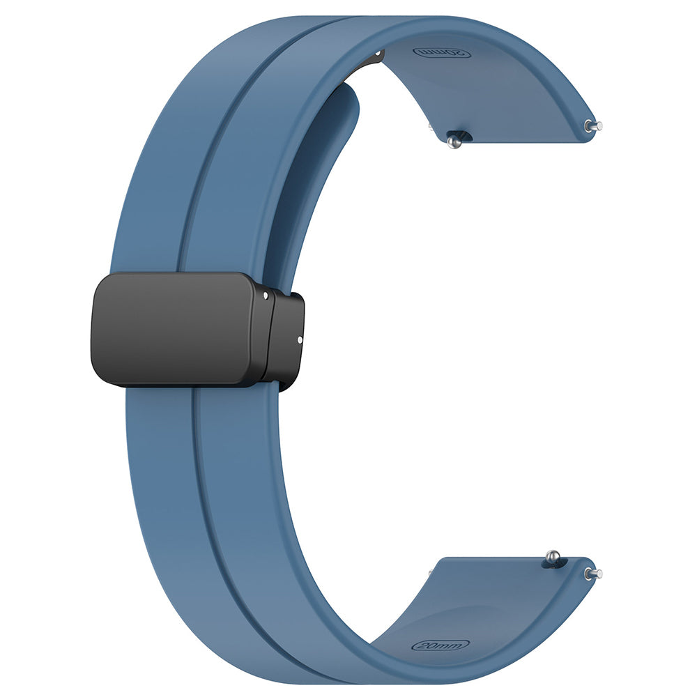 Curea Techsuit W011 pentru Samsung Galaxy Watch / Huawei Watch Series, 20mm, Albastra