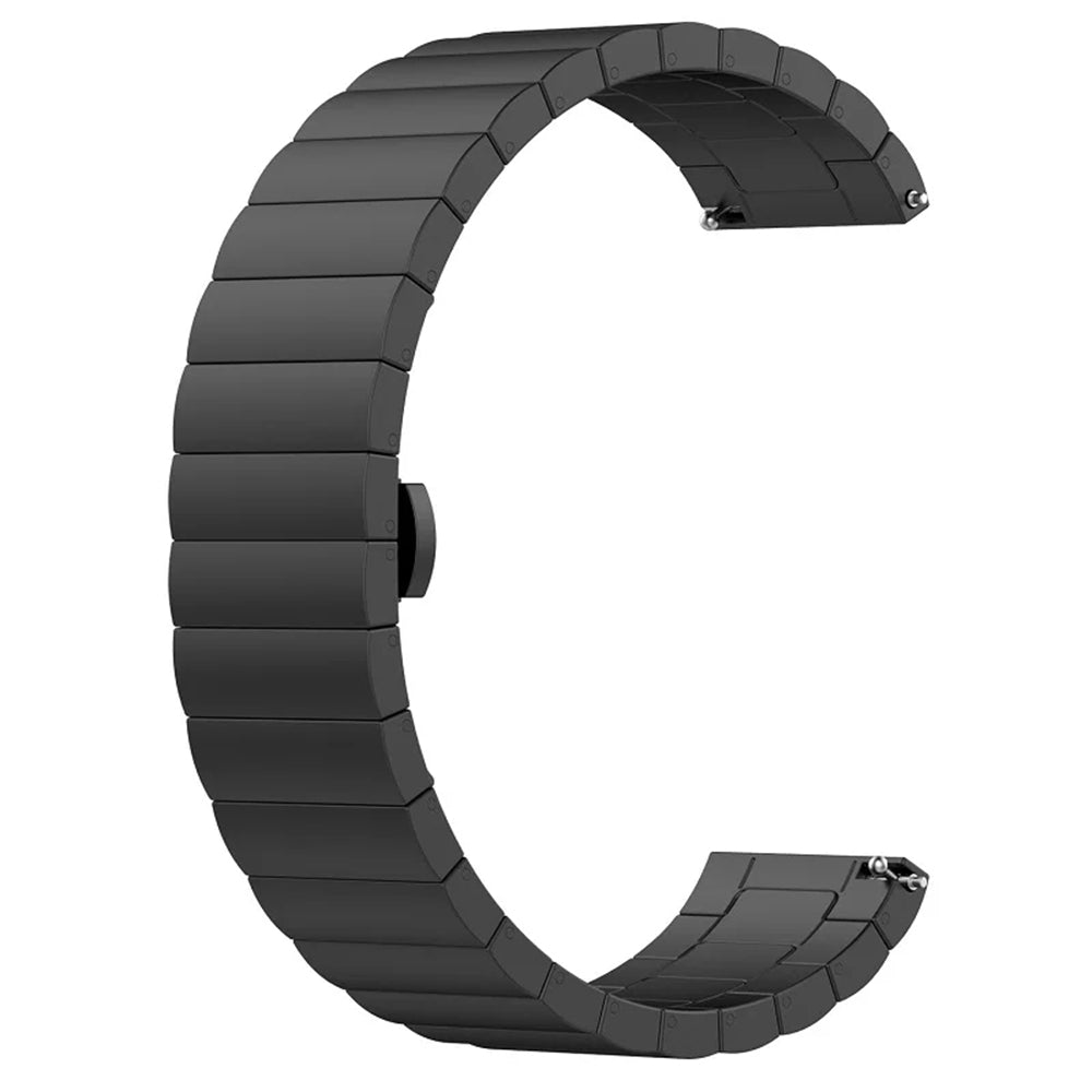 Curea Techsuit W012 pentru Samsung Galaxy Watch / Huawei Watch Series, 20mm, Neagra