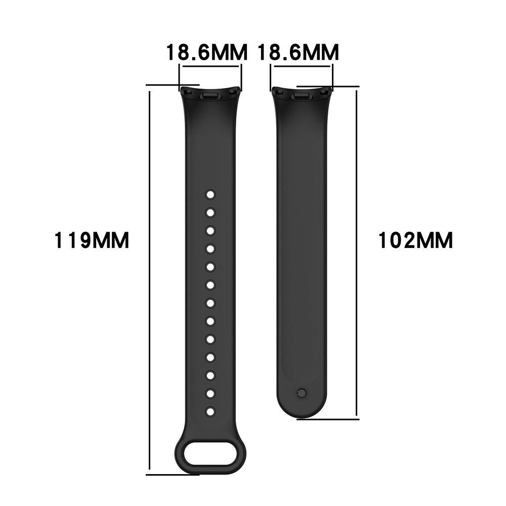Curea Techsuit W014 pentru Xiaomi Smart Band 9 / 8, Albastra