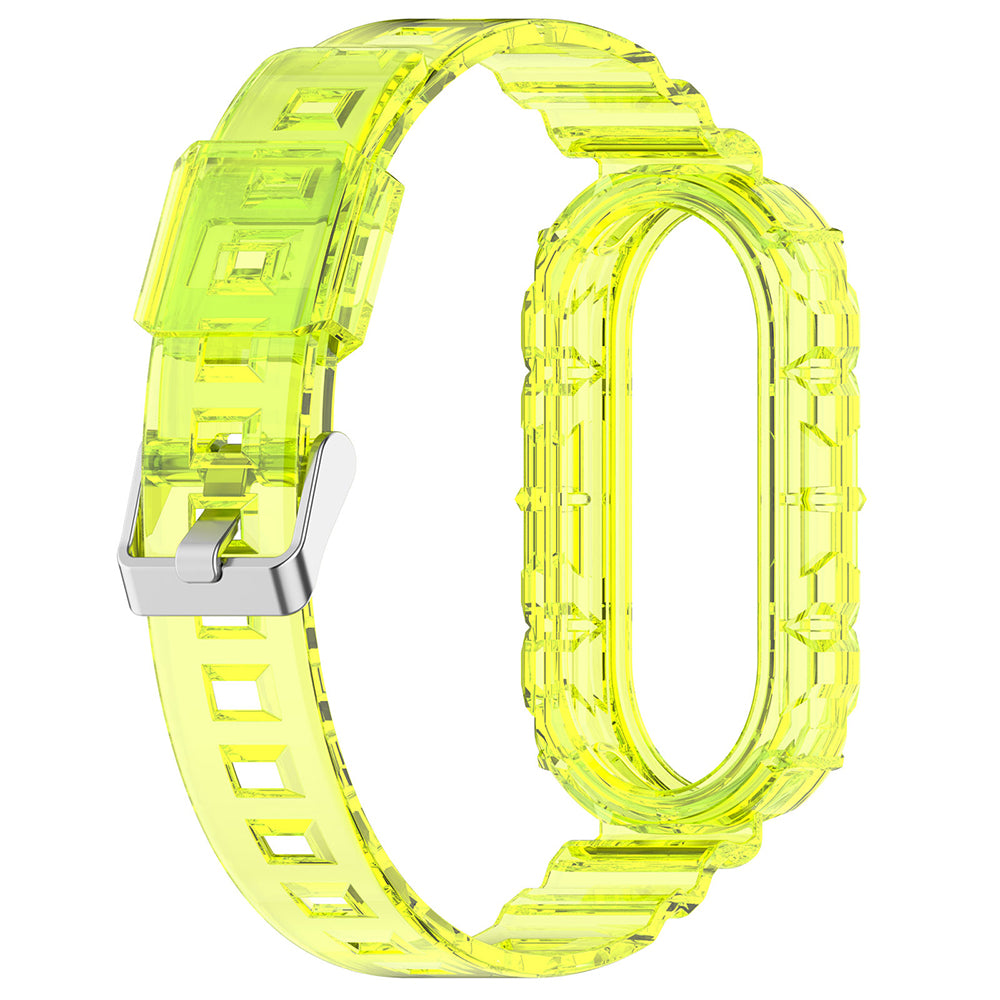 Curea Techsuit W017 pentru Xiaomi Smart Band 8, Galbena
