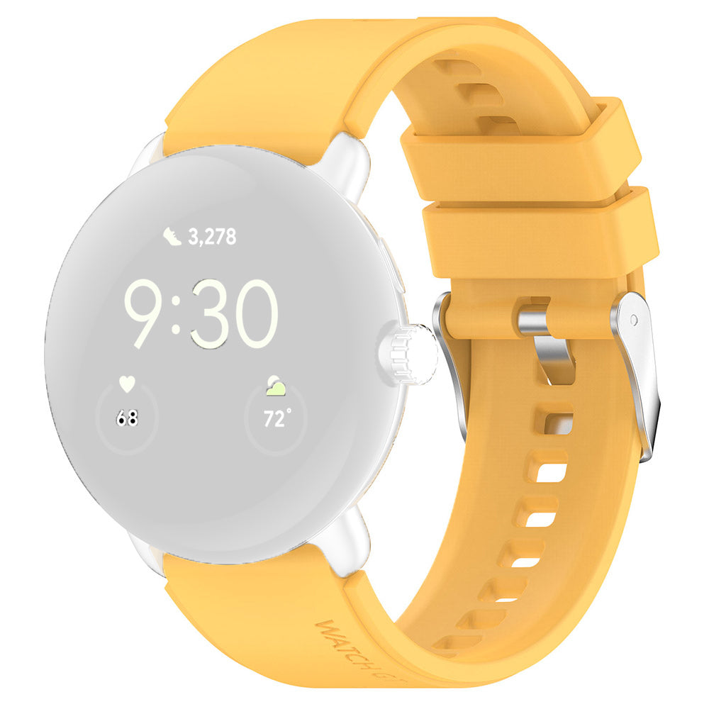 Curea Techsuit W026 pentru Samsung Galaxy Watch / Huawei Watch Series, 20mm, Galbena