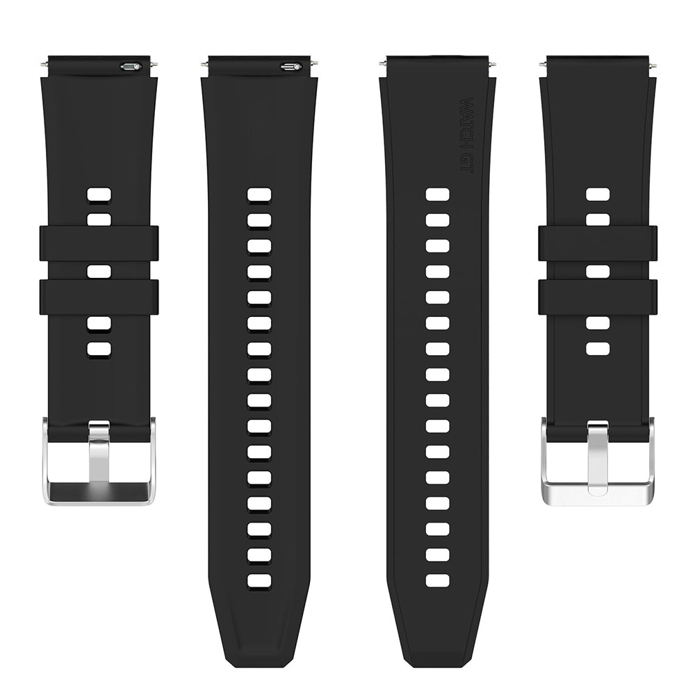 Curea Techsuit W026 pentru Samsung Galaxy Watch / Huawei Watch Series, 20mm, Neagra