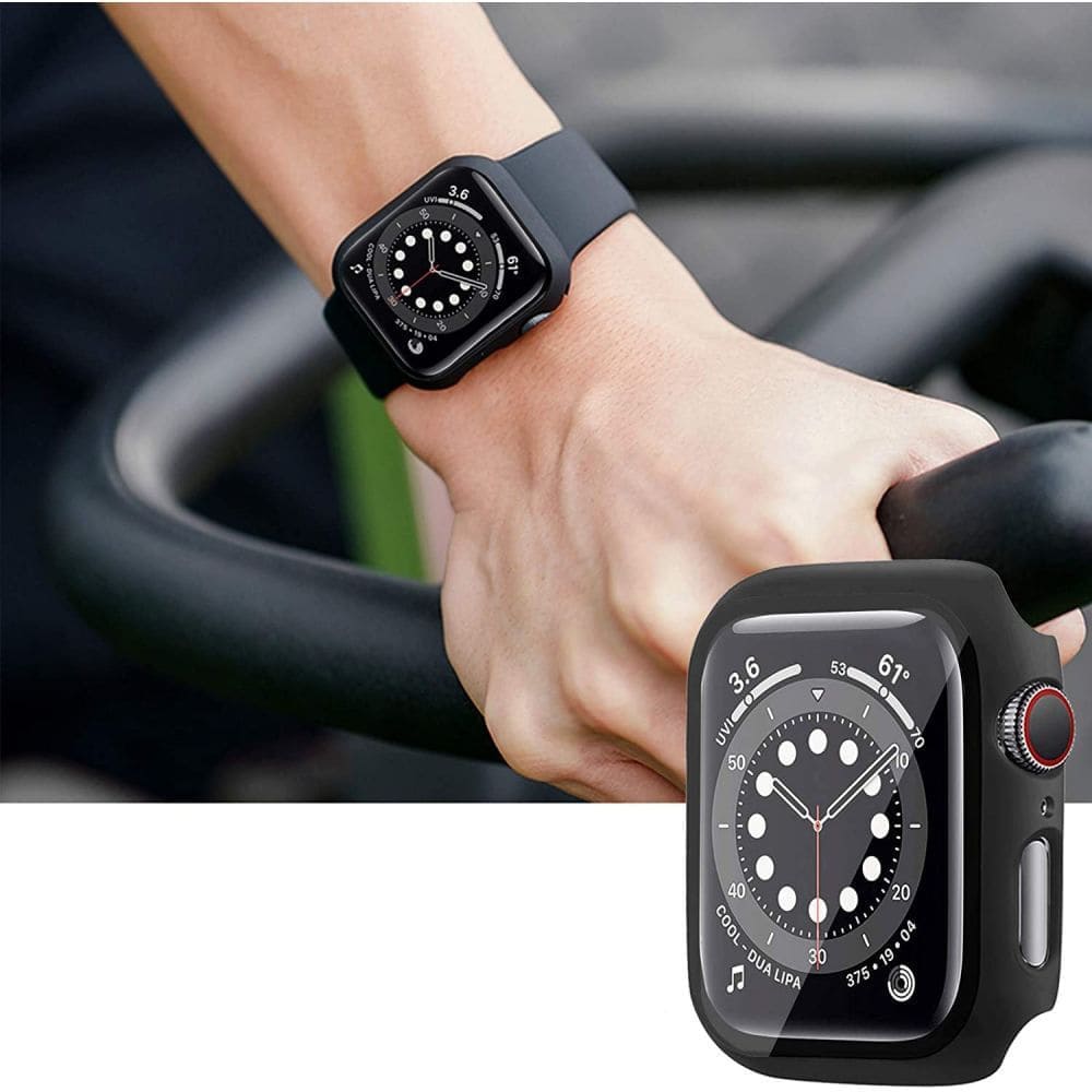 Curea Techsuit W031 pentru Apple Watch 49mm / 46mm / 45mm / 44mm / 42mm Series, Neagra