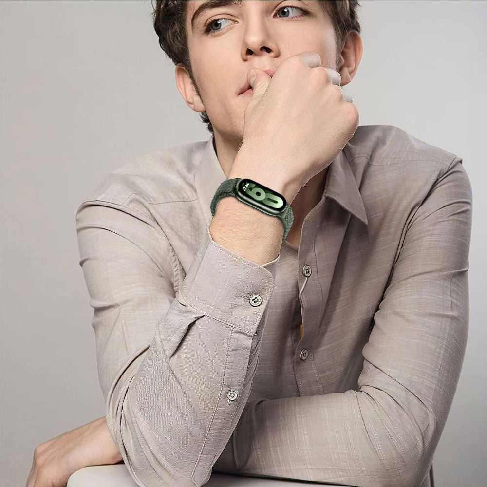 Curea Techsuit W032 pentru Xiaomi Smart Band 9 / 8, Roz