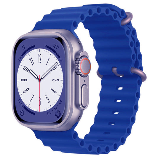 Curea Techsuit W038 pentru Apple Watch 42mm / 41mm / 40mm / 38mm Series, Albastra