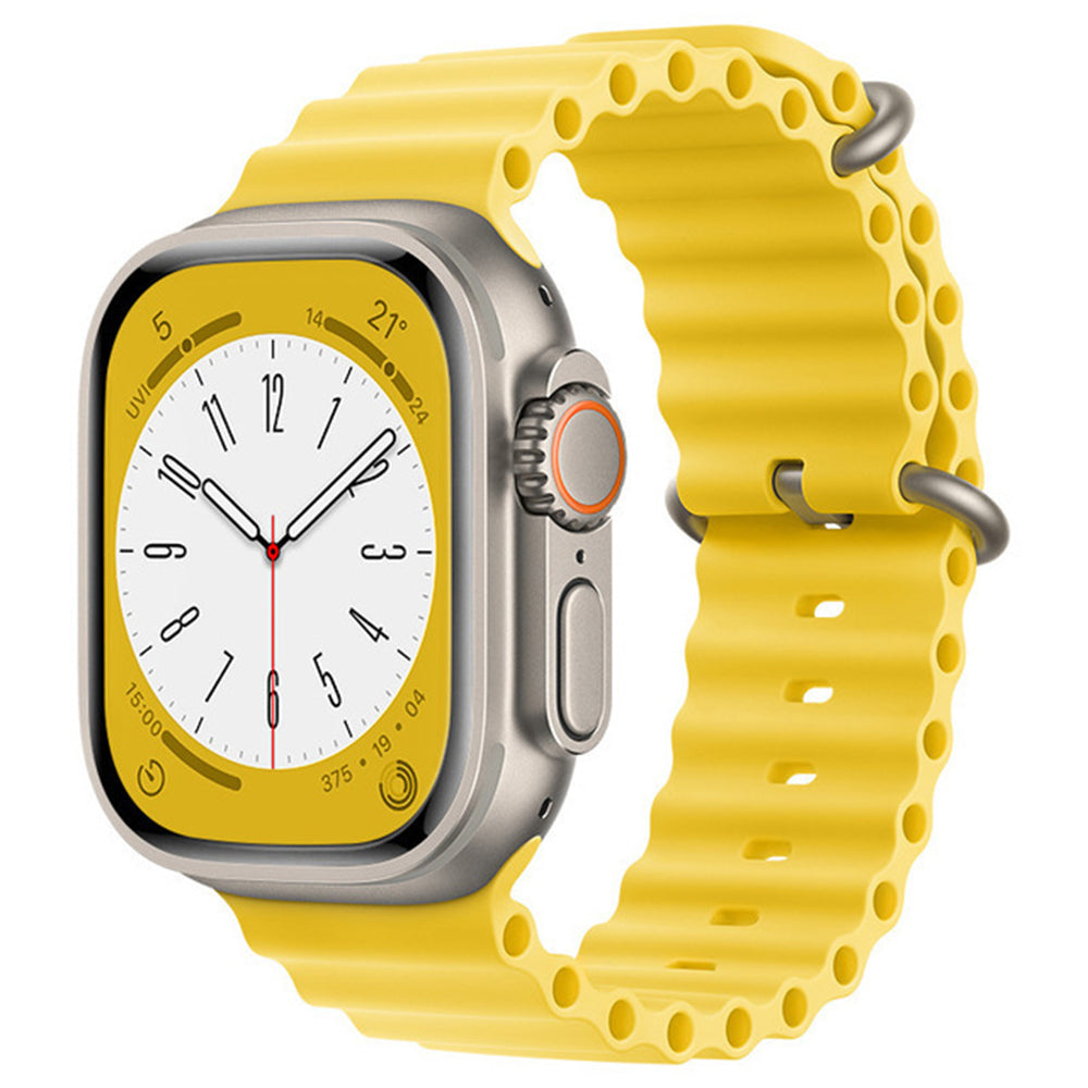 Curea Techsuit W038 pentru Apple Watch 49mm / 46mm / 45mm / 44mm / 42mm Series, Galbena